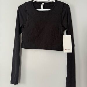 lululemon athletica Ebb to Street Long Sleeve Crop Top